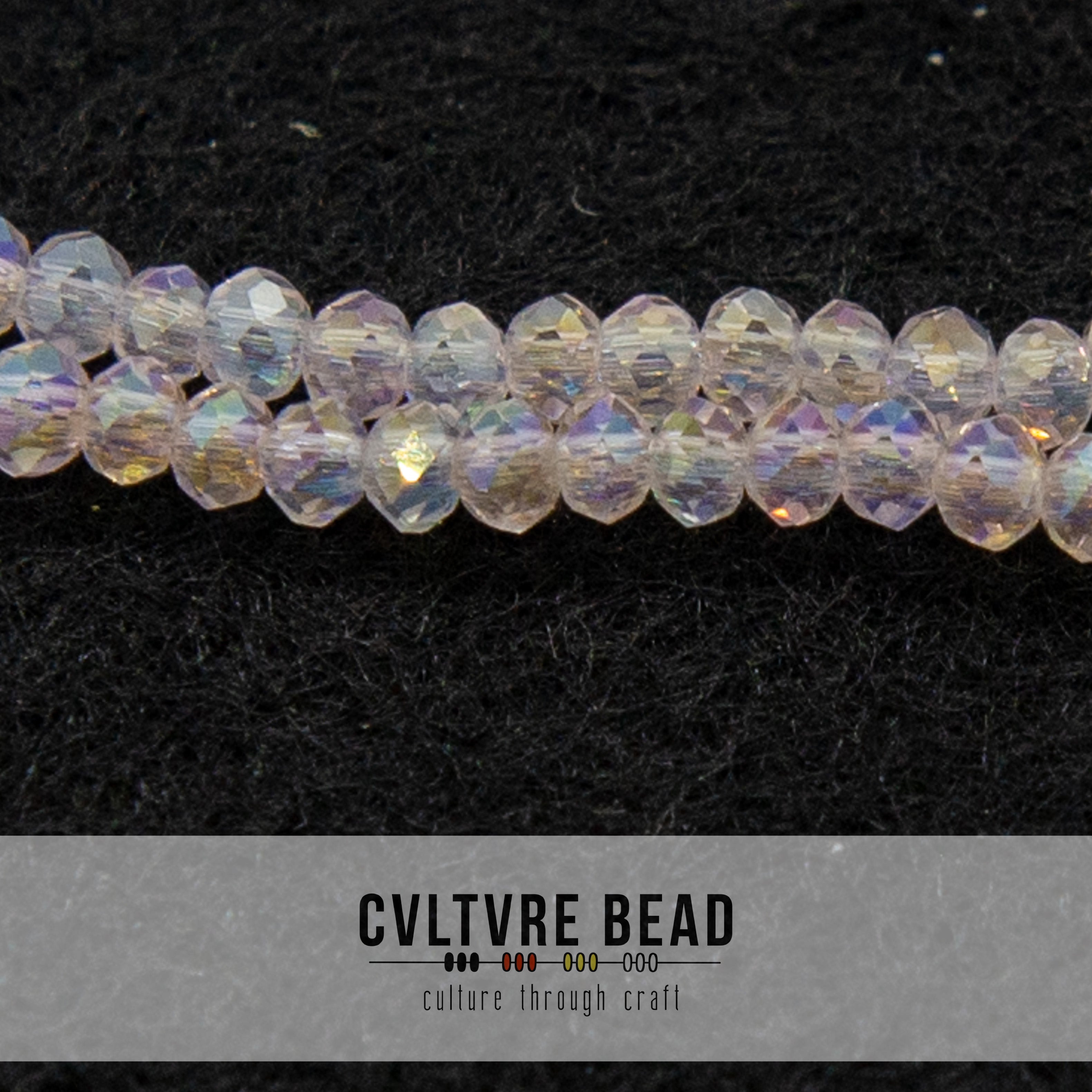 Crystal Lane Rondelle - 1.5x2.5mm -  Trans. Pink AB